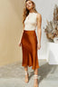 Copper Silk Skirt