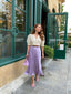 Lilac Silk Skirt