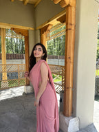 Soft Pink Chiffon Saree